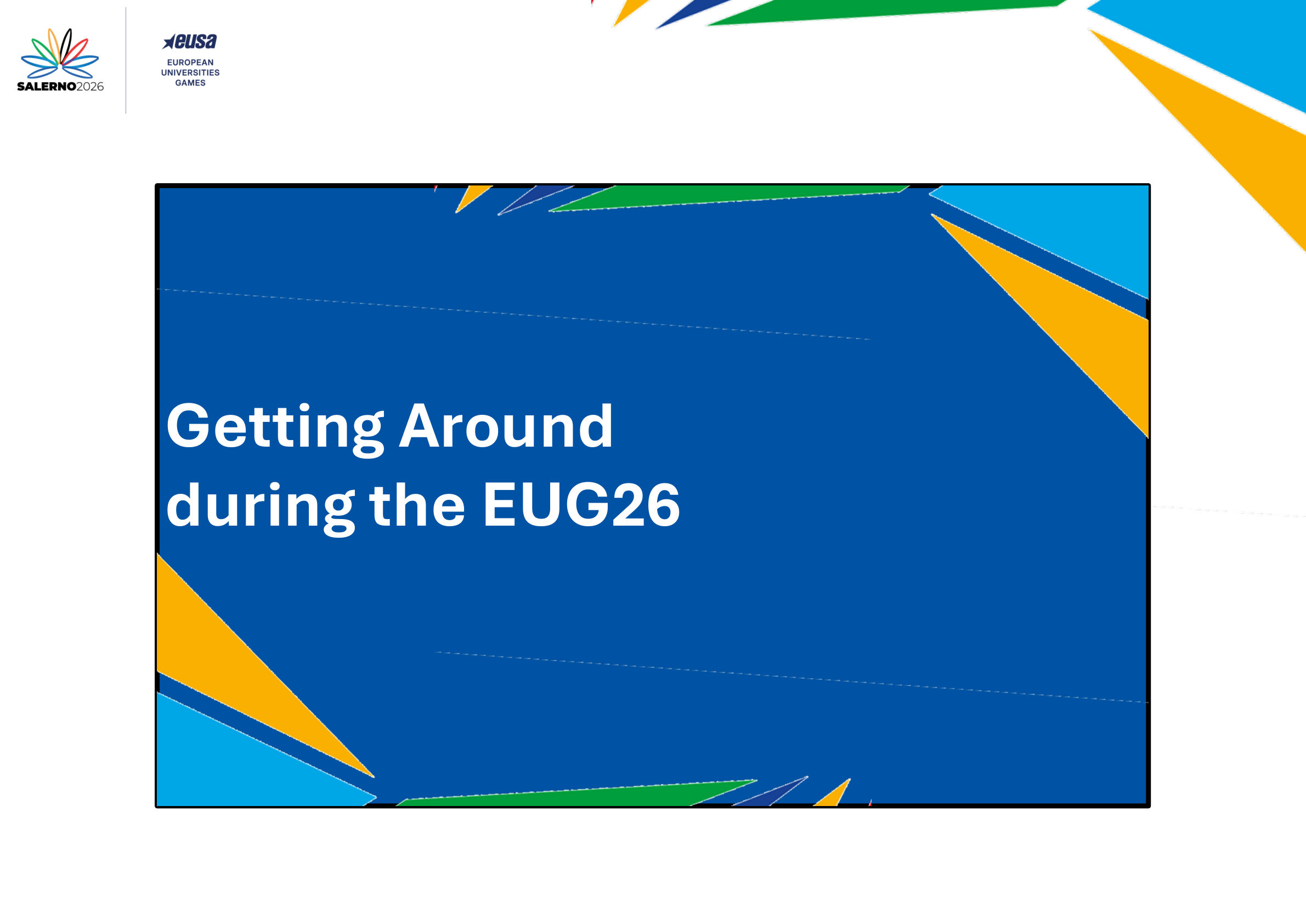Getting Around · EUG26