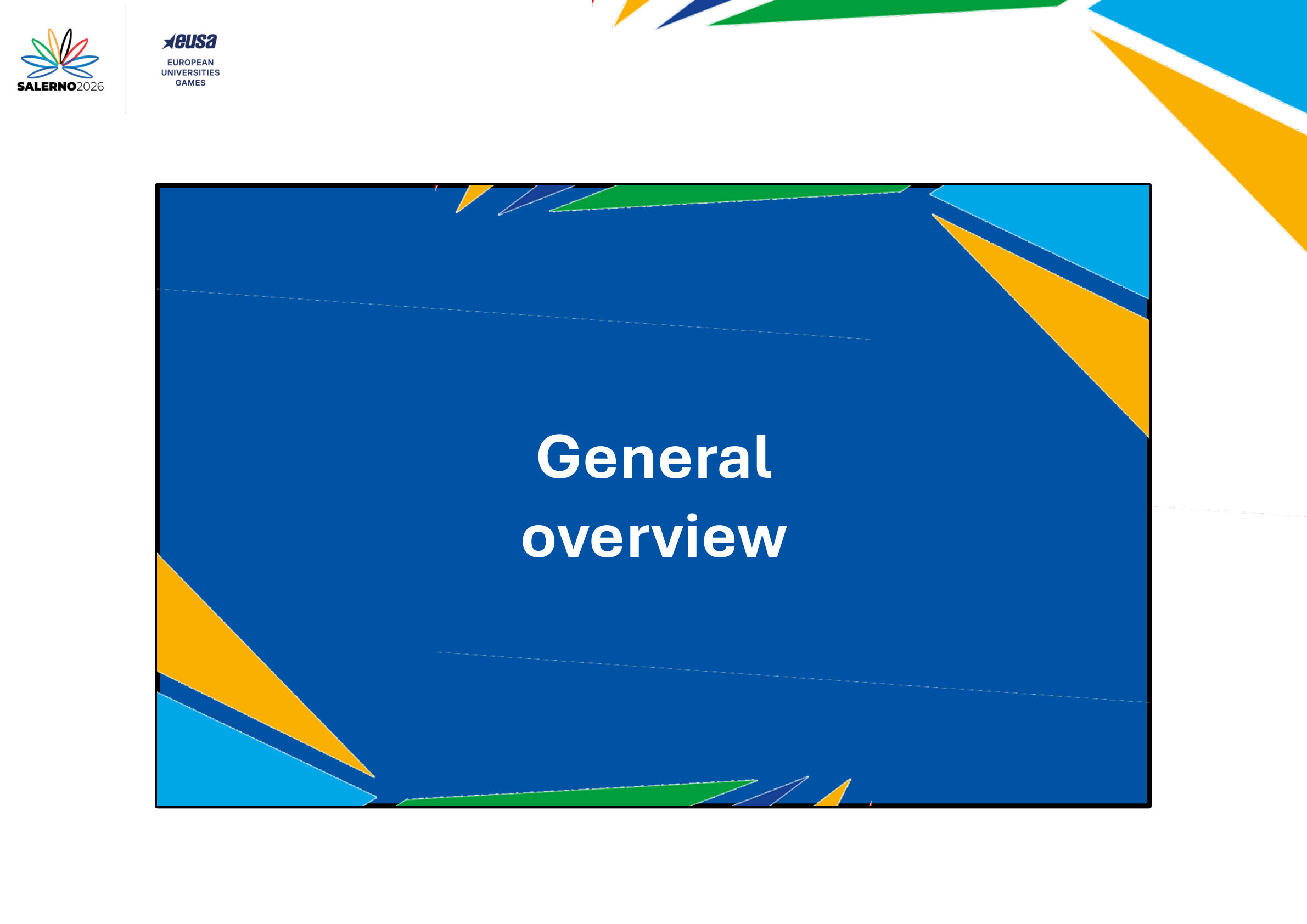 General overview